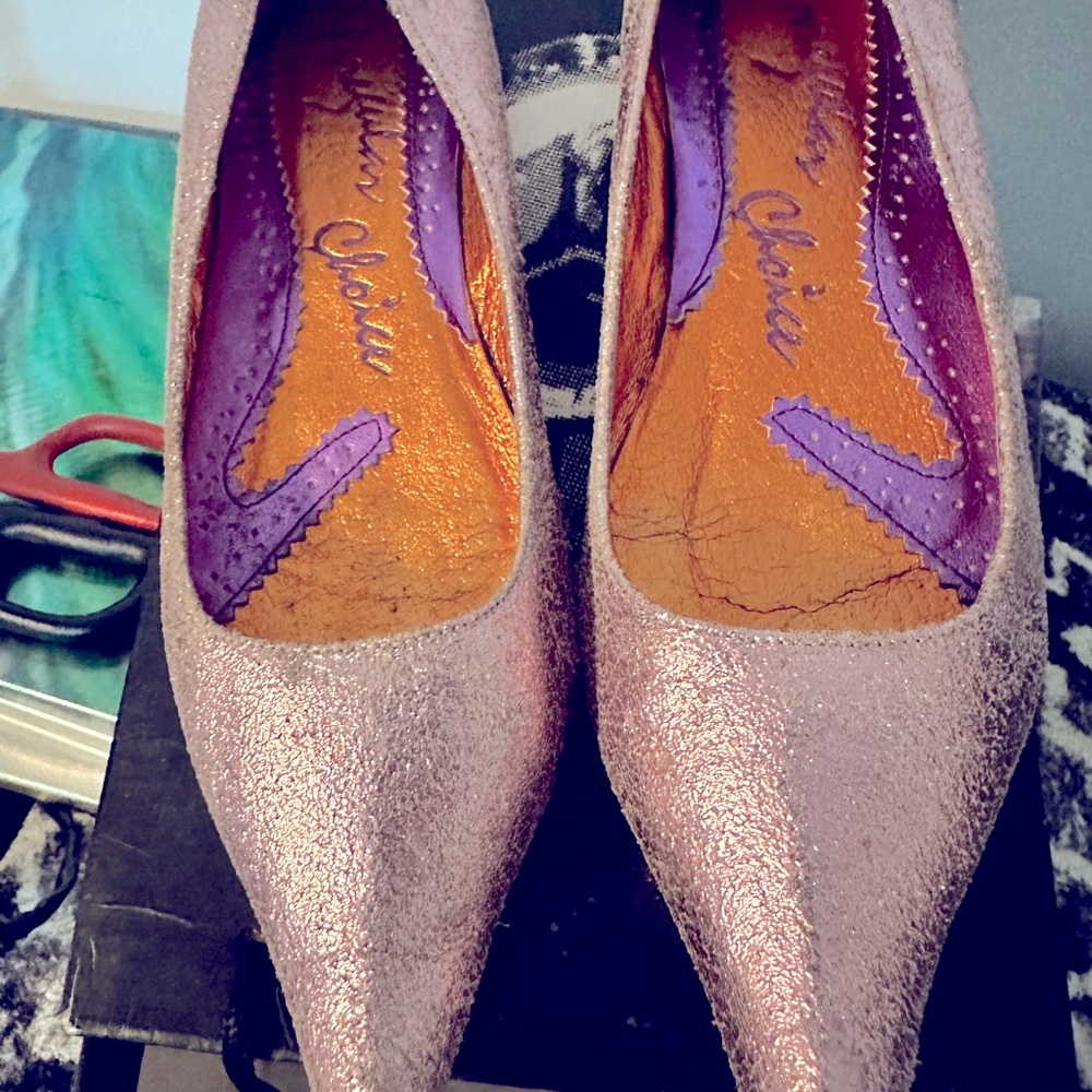 Pink distressed Irregular choice